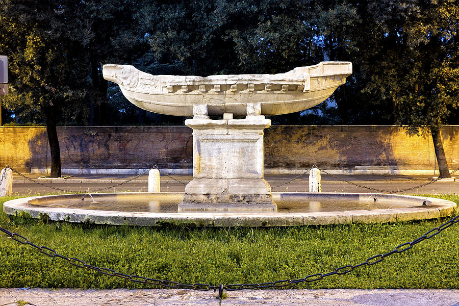 Architecture Photograph - Fontana della Navicella by Fabrizio Troiani