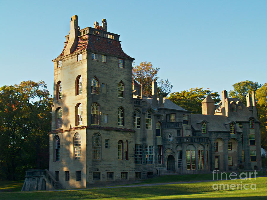 Fonthill Castle in September - Doylestown Photograph by Anna Lisa Yoder