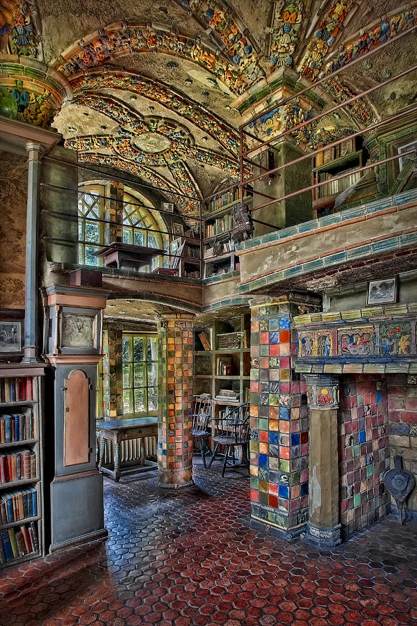 Fonthill Castle Library Room Photograph by Susan Candelario