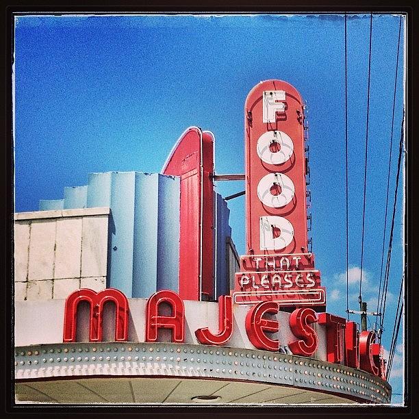 Sign Photograph - Food That Pleases by Deana Graham