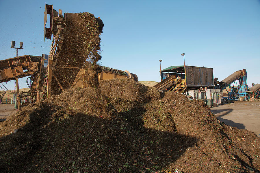 Food Waste Composting Facility Photograph by Peter Menzel