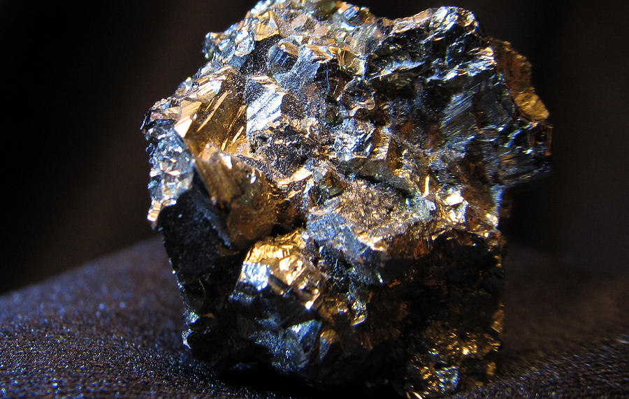 Pyrite or Fools Gold Photograph by Wayne Enslow