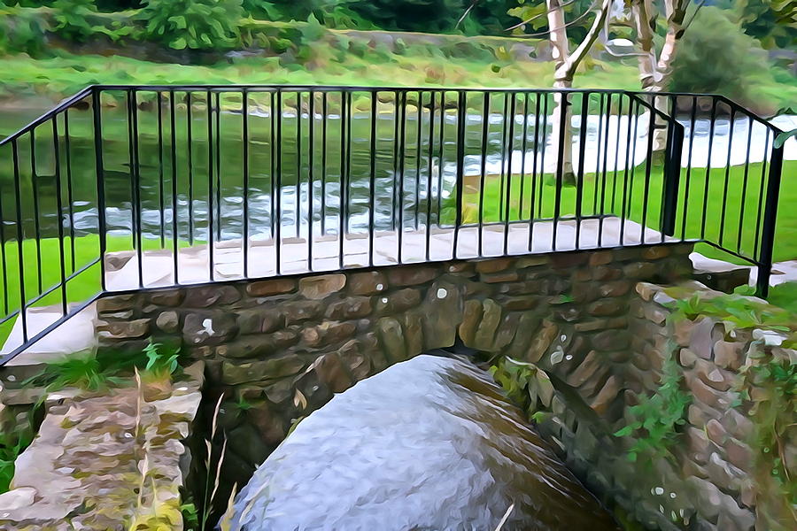 Inistioge Photograph - Foot Bridge at Inistioge by Norma Brock