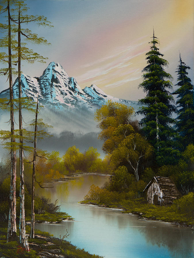 Fall Painting - Mountain Sanctuary by Chris Steele