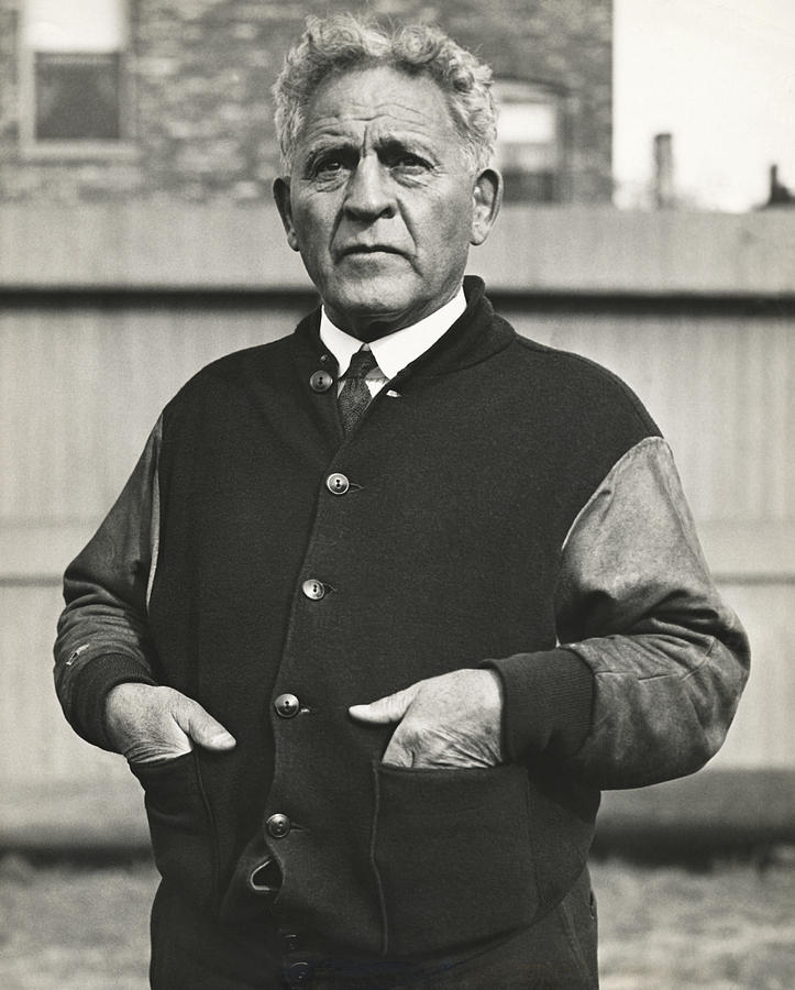 Football Coach Alonzo Stagg Photograph by Underwood Archives