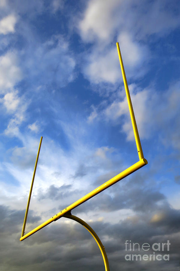 Football Goal Posts Photograph by Olivier Le Queinec