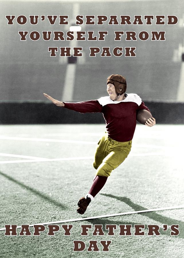 Football Hero Greeting Card Photograph by Communique Cards
