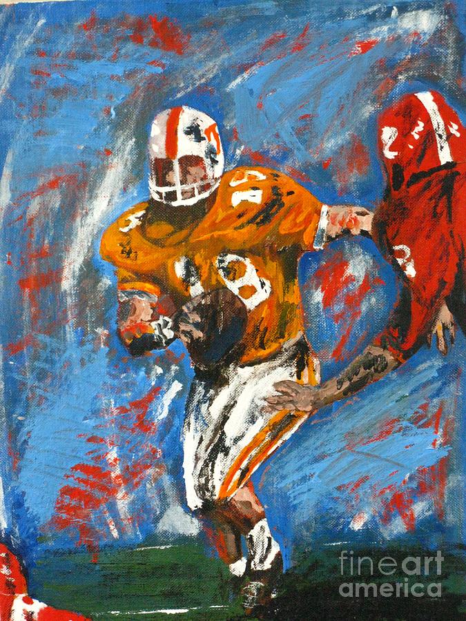 Football  Painting by Michael Anthony Edwards