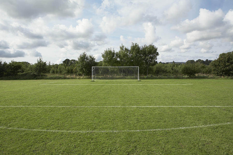 Football pitch Photograph by Tim Macpherson