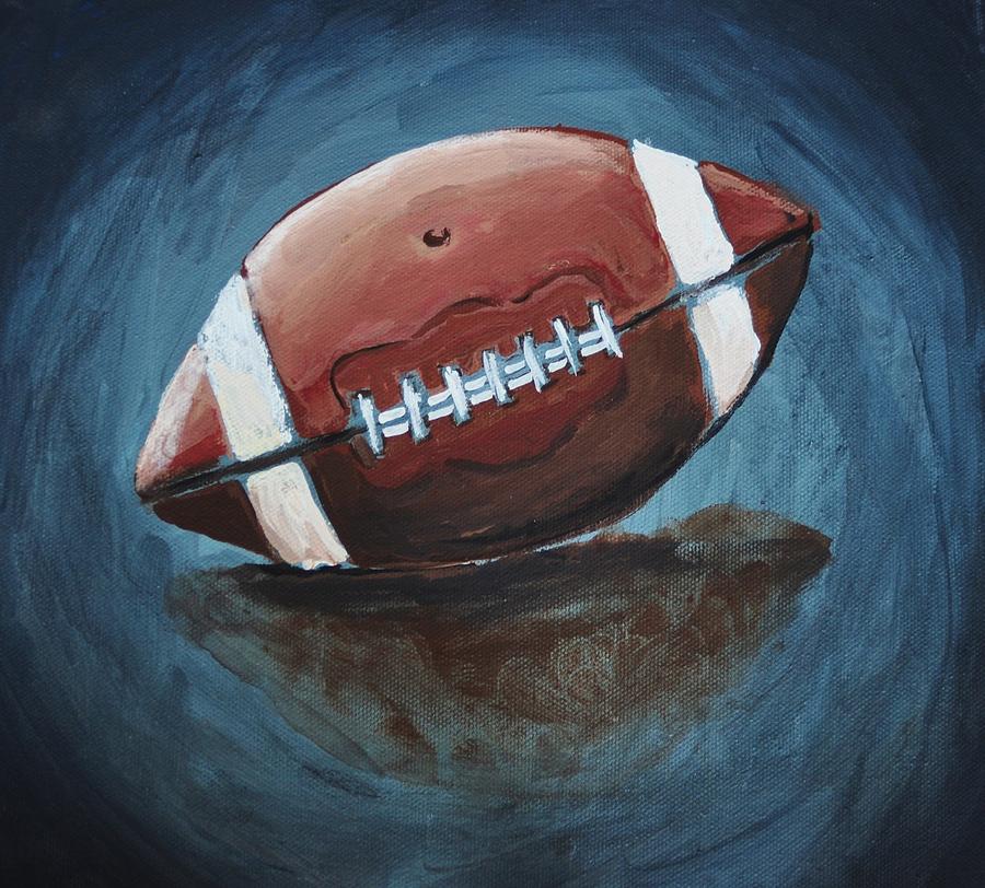 Football Painting - Football by Shannon Lee