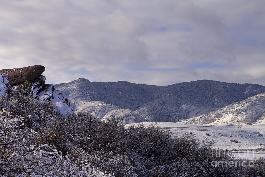 Foothills Dusted Photograph by Barbara Schultheis