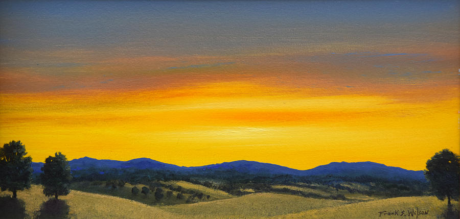 Foothills Sunrise Painting by Frank Wilson