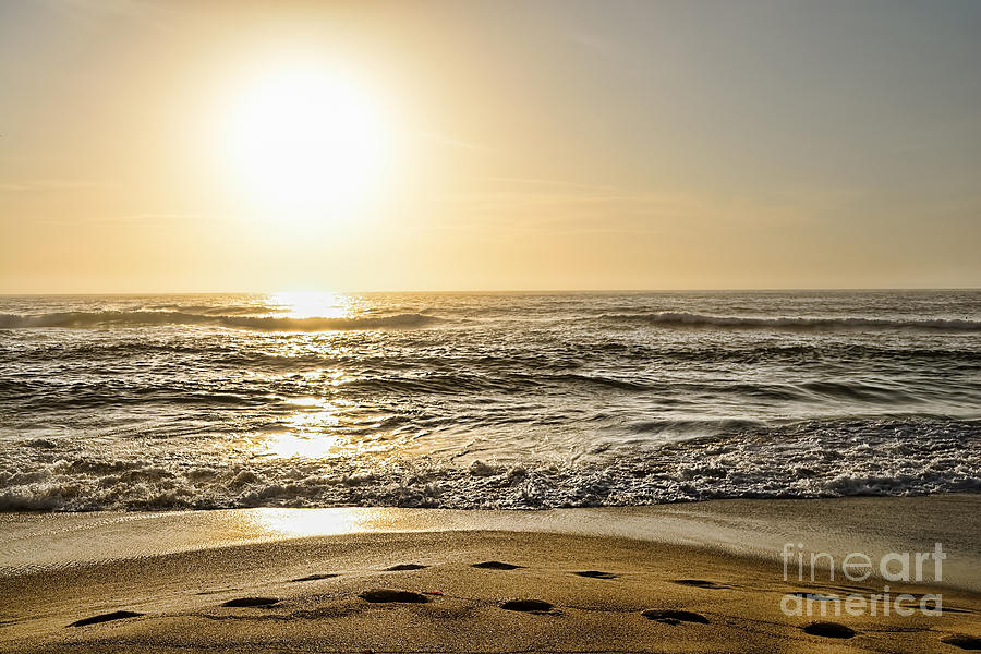 Footprints at Sunrise Photograph by Kaye Menner