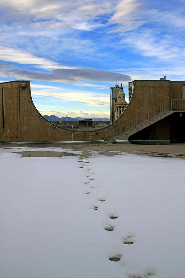 Footprints Over Denver Photograph by Jennifer Robin