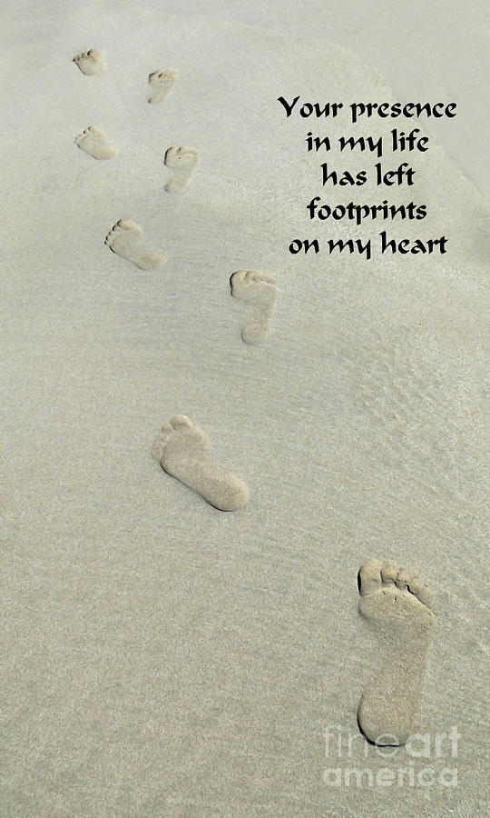Footprints On My Heart Photograph by Al Bourassa