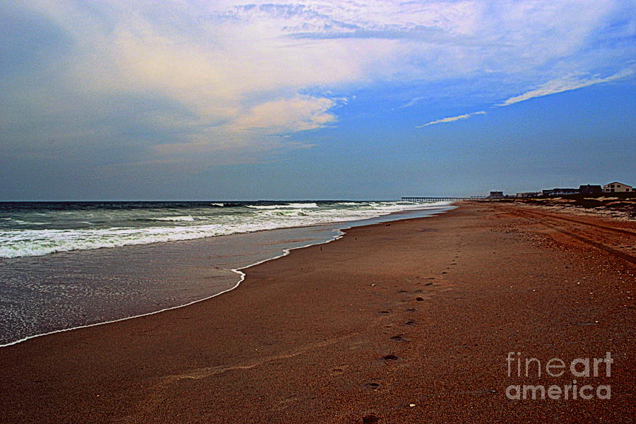 Footsteps on the Beach  Photograph by Amy Lucid