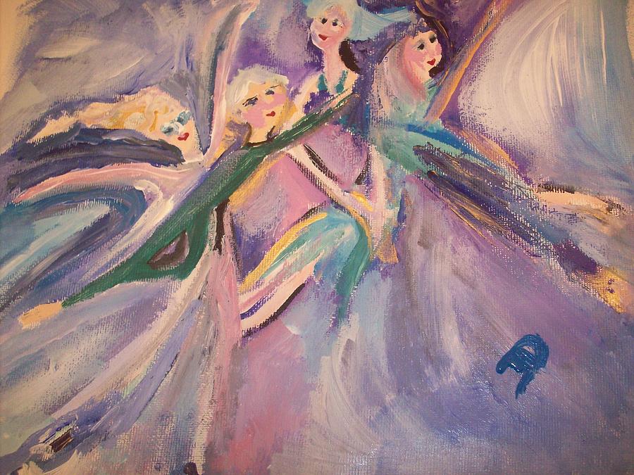 For a moment we flew Painting by Judith Desrosiers