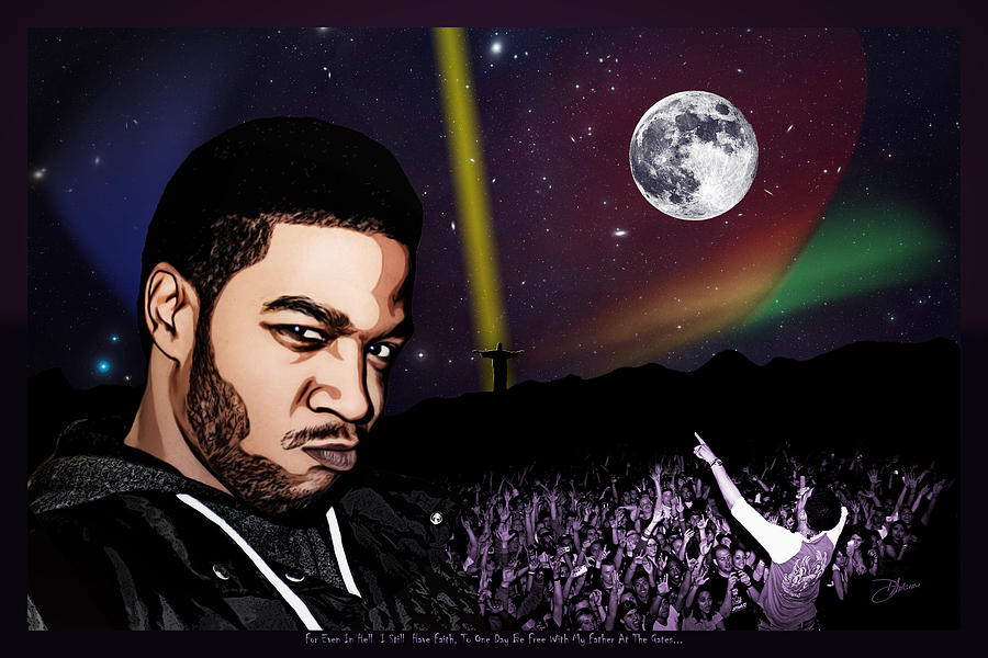 Kid Cudi Digital Art - For even in hell - Kid Cudi by Dancin Artworks