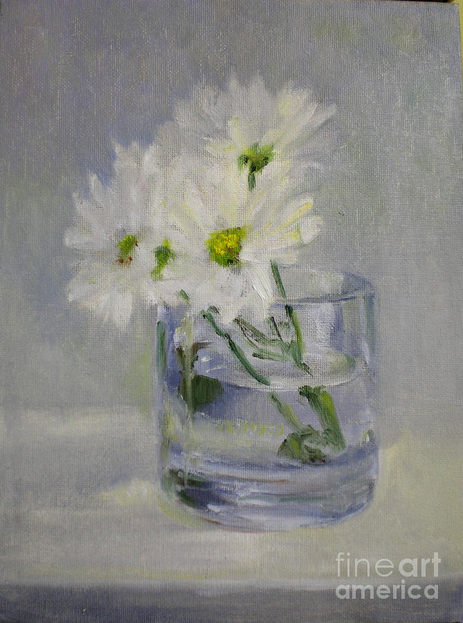 Daisies Painting - Just Daisies by Kathleen Hoekstra