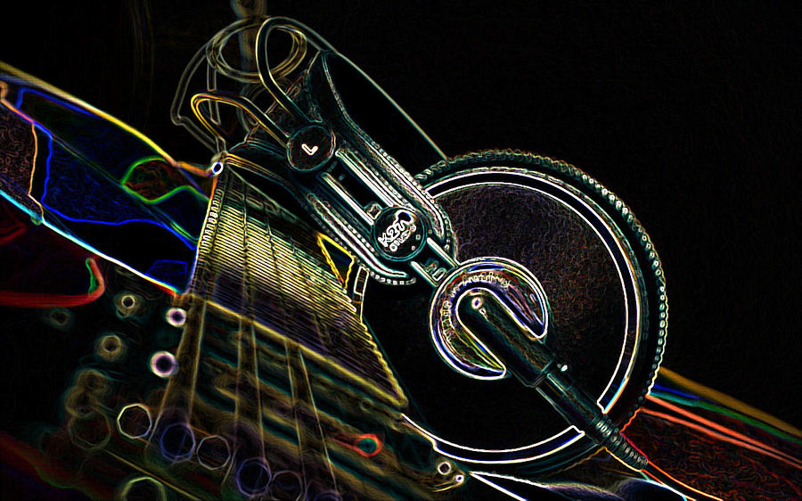 Guitar Digital Art - For The Love Of Music 2 by Marvin Blaine