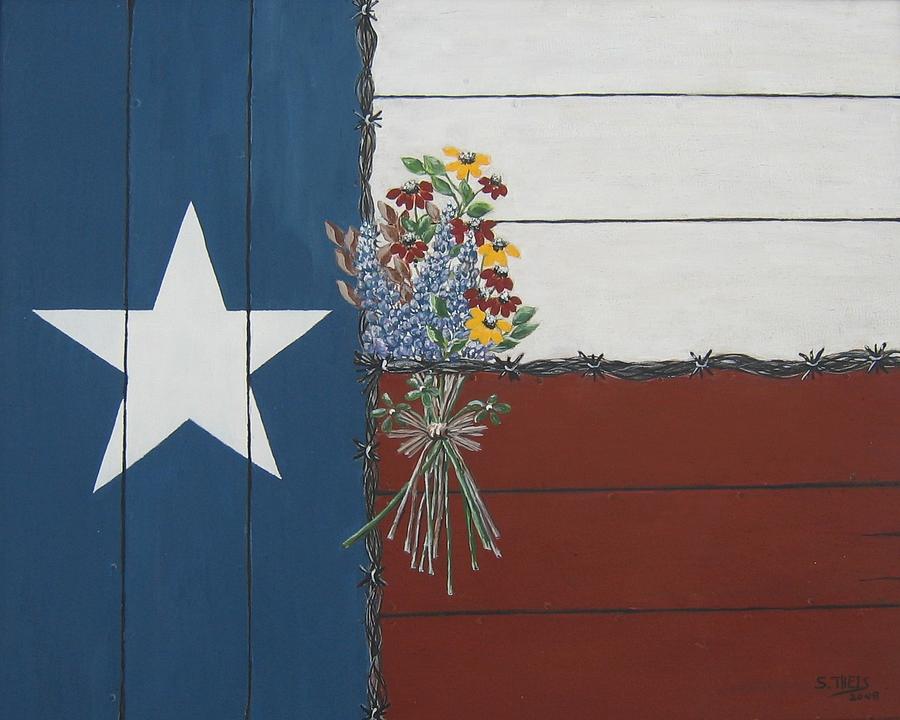 For the Love of Texas Painting by Suzanne Theis