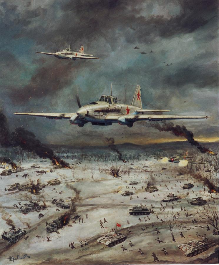 For the Motherland Painting by Henry Godines