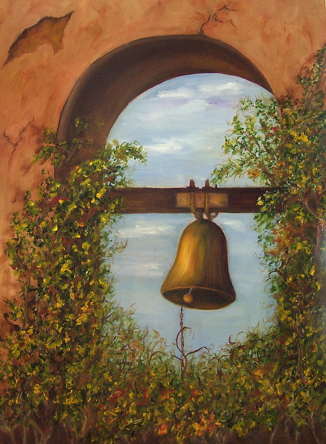 For Whom the Bell Tolls SOLD Painting by Susan Dehlinger