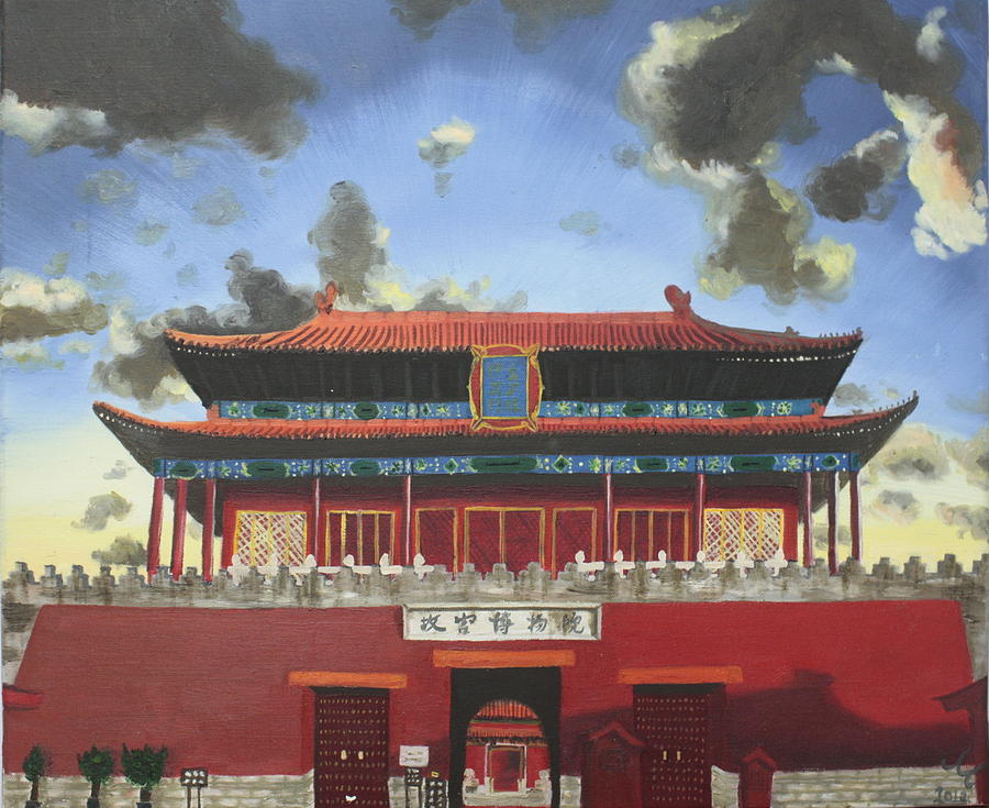 Forbidden City From China Painting By Muse Yeung