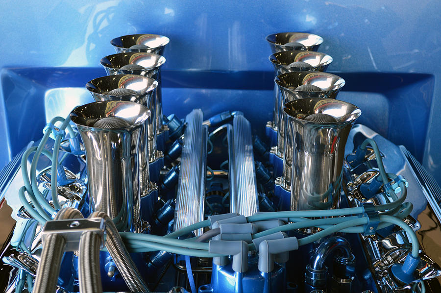 Ford 427 DOHC stacks Photograph by Bill Dutting