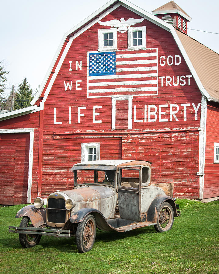 Ford Barn Photograph By William Krumpelman