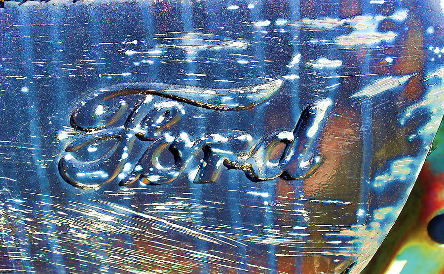 Vintage car  Emblem Photograph by Cathy Anderson