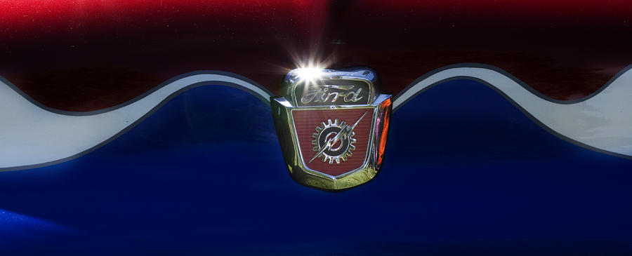 Ford Emblem Photograph by Rebecca Cozart