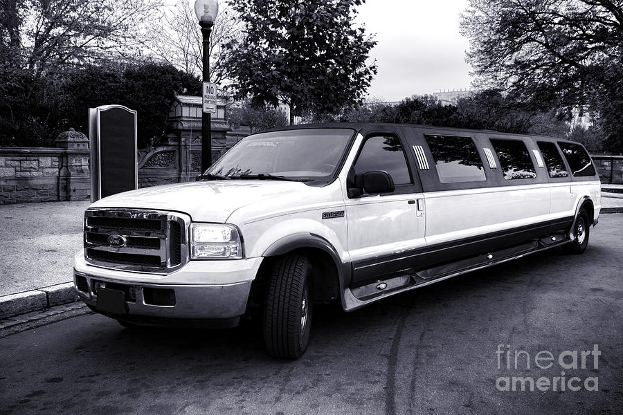 Ford Excursion Stretched Limo Photograph by Olivier Le Queinec
