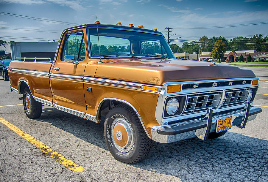 Ford F-100 7P00531h Photograph by Guy Whiteley