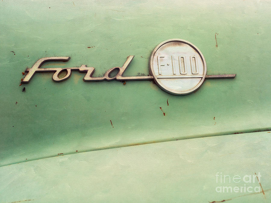 Car Photograph - Ford F-100 by Priska Wettstein