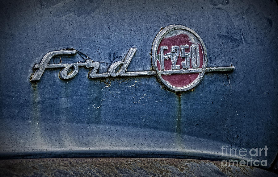 Ford F-250 Emblem Photograph by Phil Cardamone