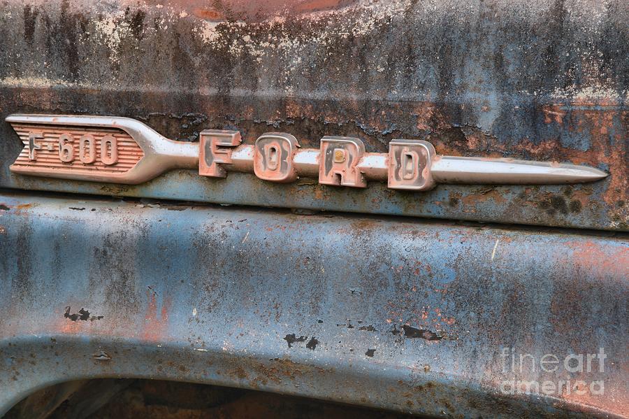 Ford f-600 Emblem Photograph by Adam Jewell