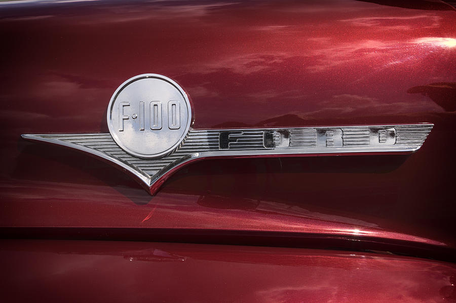 Ford F100 Logo Photograph by Arttography LLC