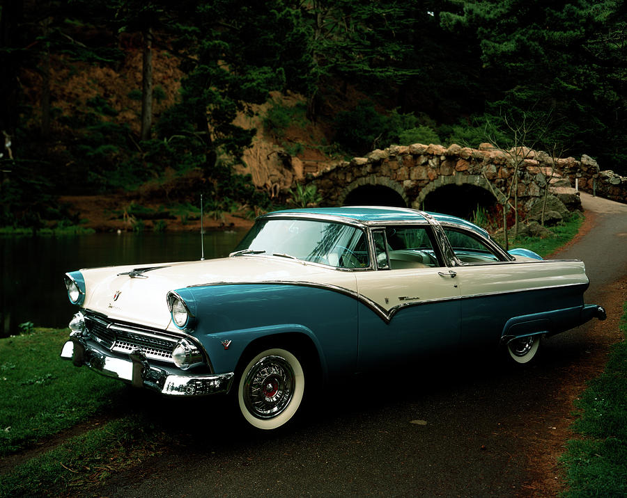 Car Photograph - Ford Fairlane Crown Victoria V8 Circa by Vintage Images