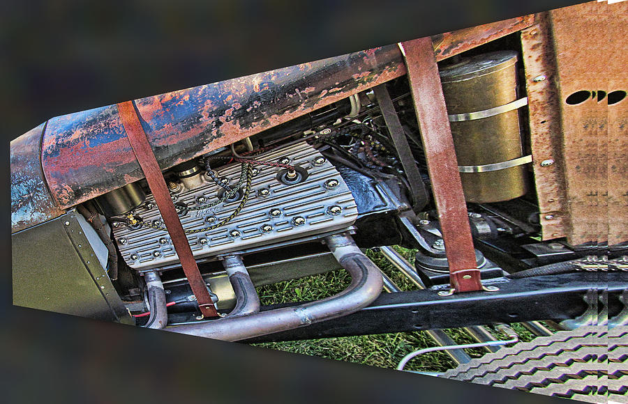 Ford Photograph - Ford Flat Head V8 by Ron Roberts