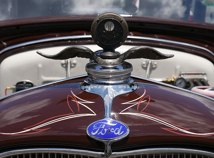Ford - Flying Radiator Cap Photograph by Richard Reeve