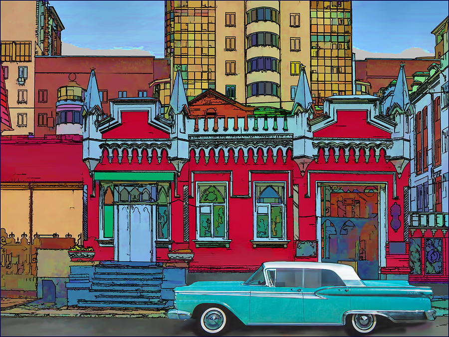 Ford Photograph - Ford Galaxy-Town-Victoria 1959 by Vladimir Kholostykh
