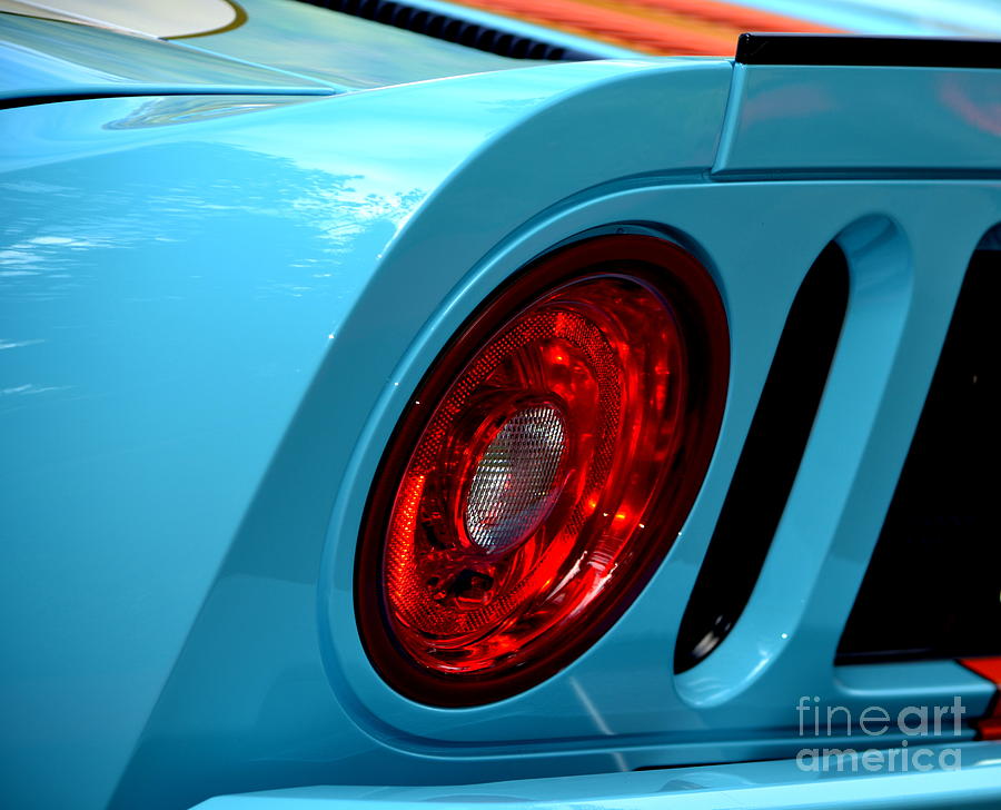 Ford GT-40 Tail Light Photograph by Dean Ferreira