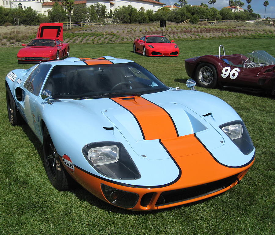 Ford GT40 and Ferrari's Photograph by MAG Autosport - Fine Art America