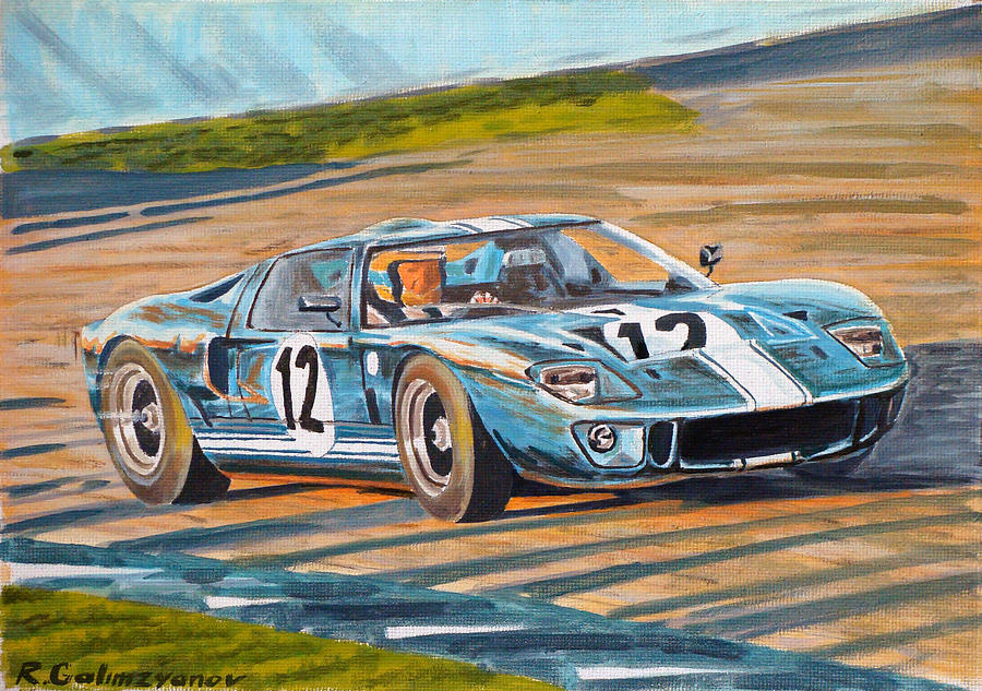 Рисунок 40. Форд gt 40 арт. Ford gt40 арт. Ford gt40 1966 Art. Ford gt 40 drawing.