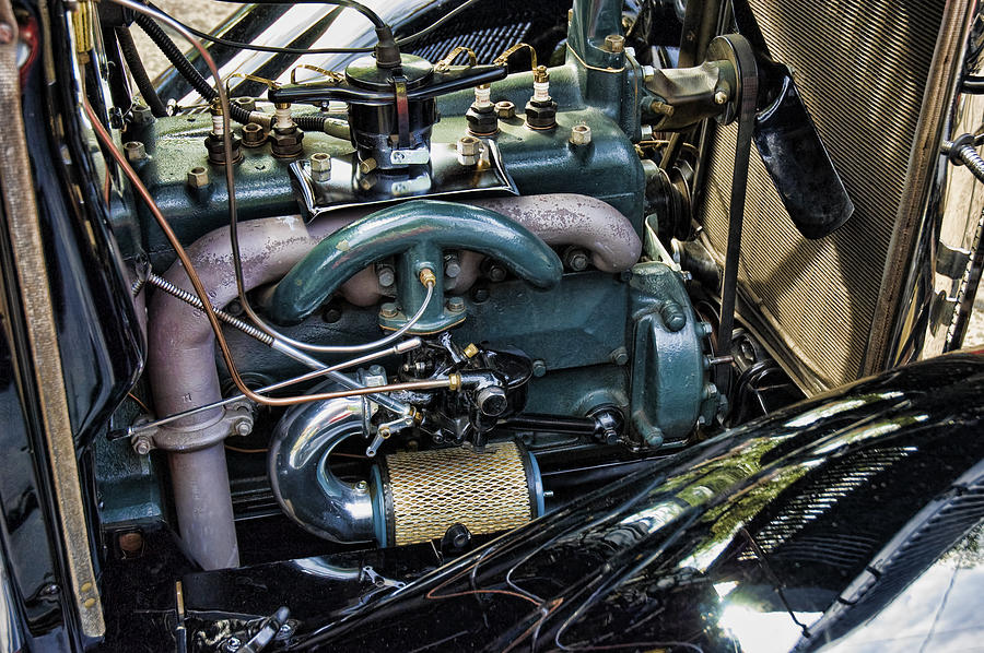 Ford Model A engine Photograph by Robert Culver