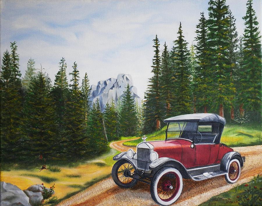 Ford Model T Painting by Kristina Hauk - Fine Art America