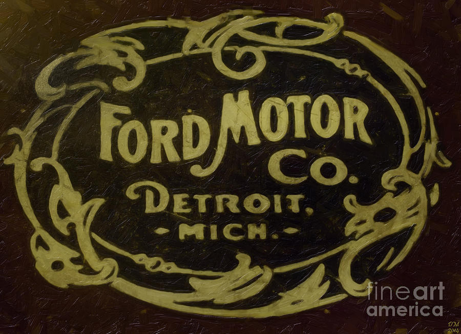 Car Painting - Ford Motor Company by David Millenheft