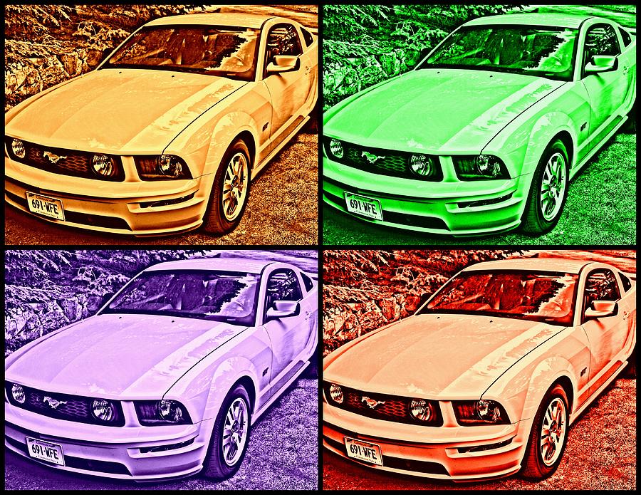 Ford Mustang GT Collage 1 Photograph by Aurelio Zucco