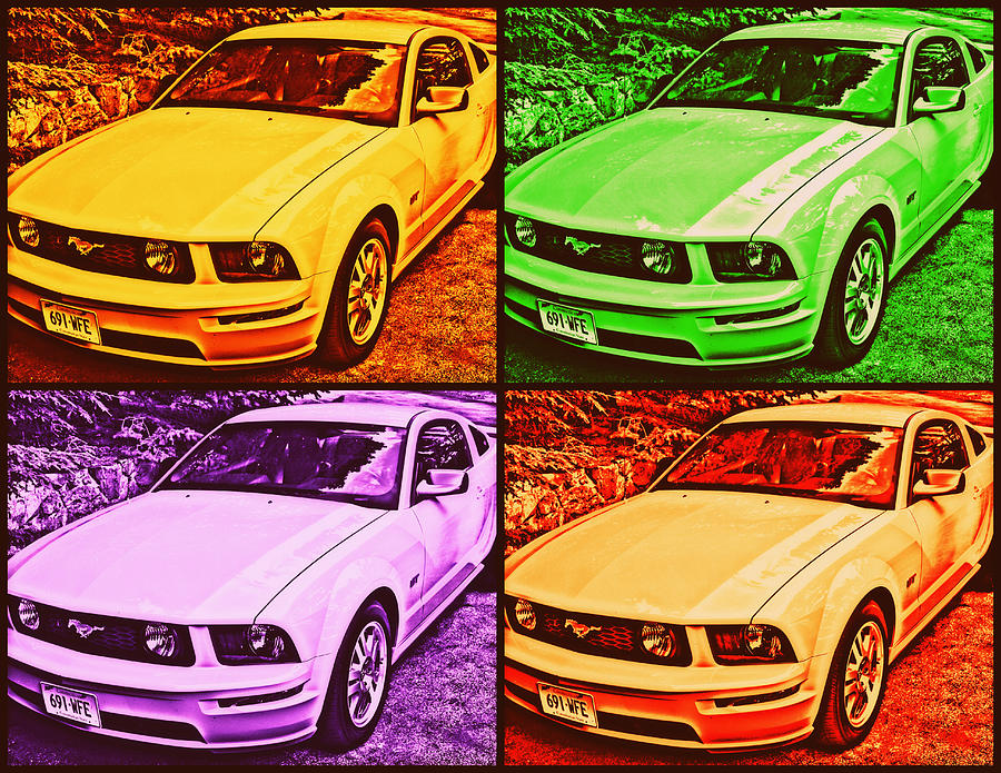 Ford Mustang GT Collage 2 Photograph by Aurelio Zucco